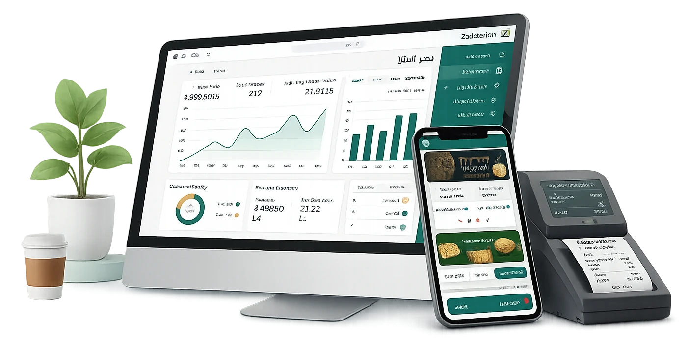 Zadstation store management dashboard, mobile storefront, and point-of-sale system